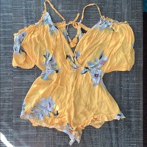 Topshop Cold Shoulder Romper